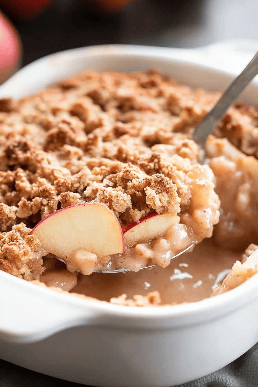 Gluten-Free Apple Crumble ingredients organized and measured on kitchen counter