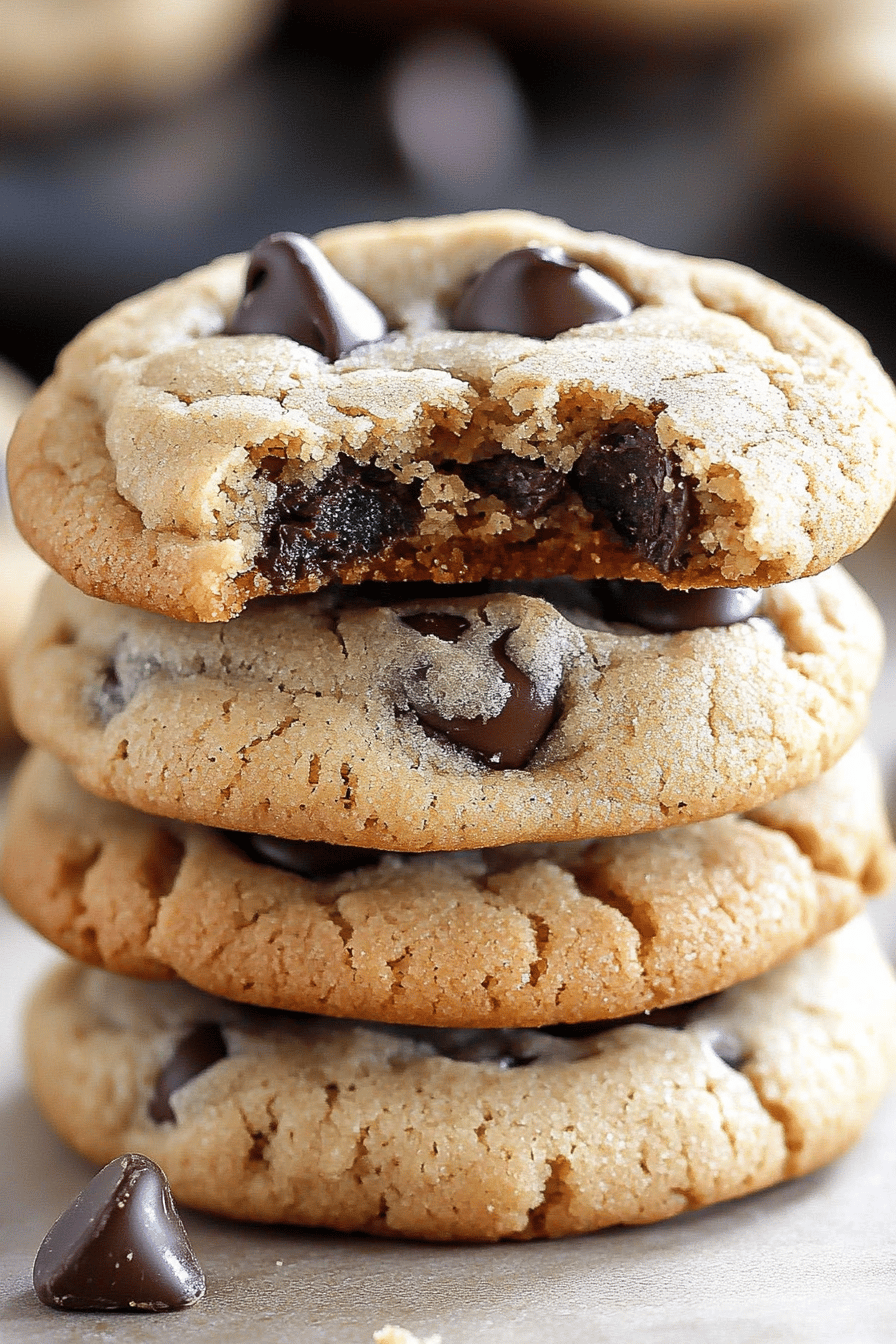 Gluten-Free Chocolate Chip Cookies ingredients organized and measured on kitchen counter