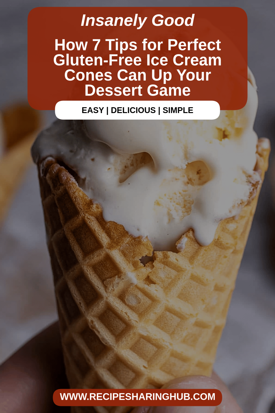 Gluten-Free Ice Cream Cones final dish beautifully presented and ready to serve