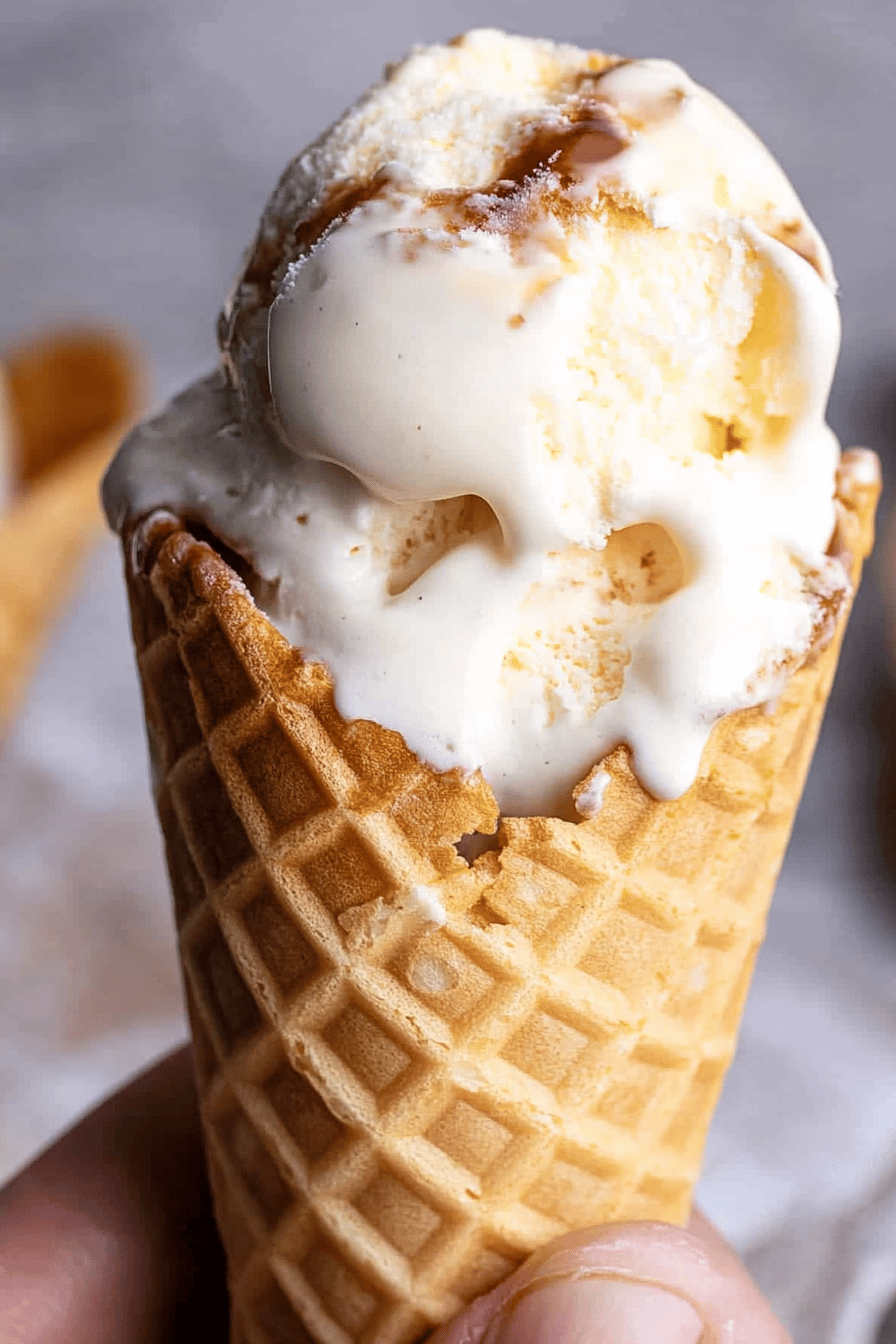 Gluten-Free Ice Cream Cones ingredients organized and measured on kitchen counter