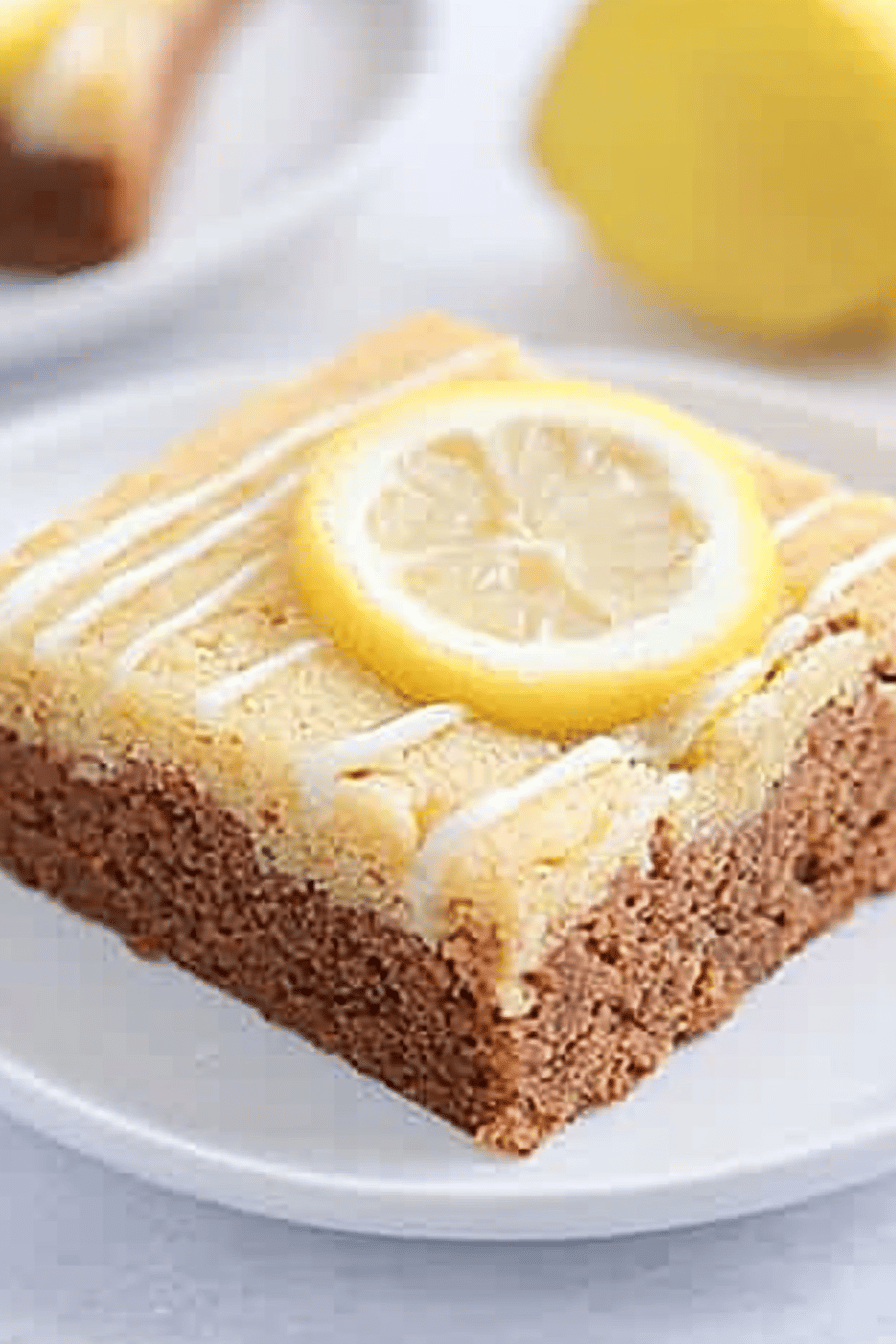 Gluten-Free Lemon Brownies ingredients organized and measured on kitchen counter