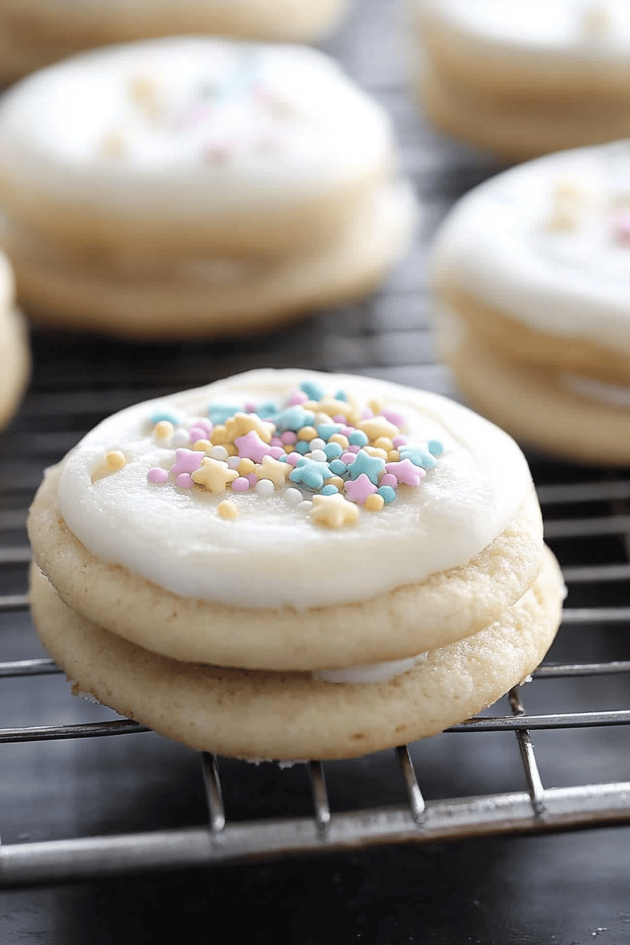 Gluten-Free Sugar Cookies slice on plate showing perfect texture and swirl pattern