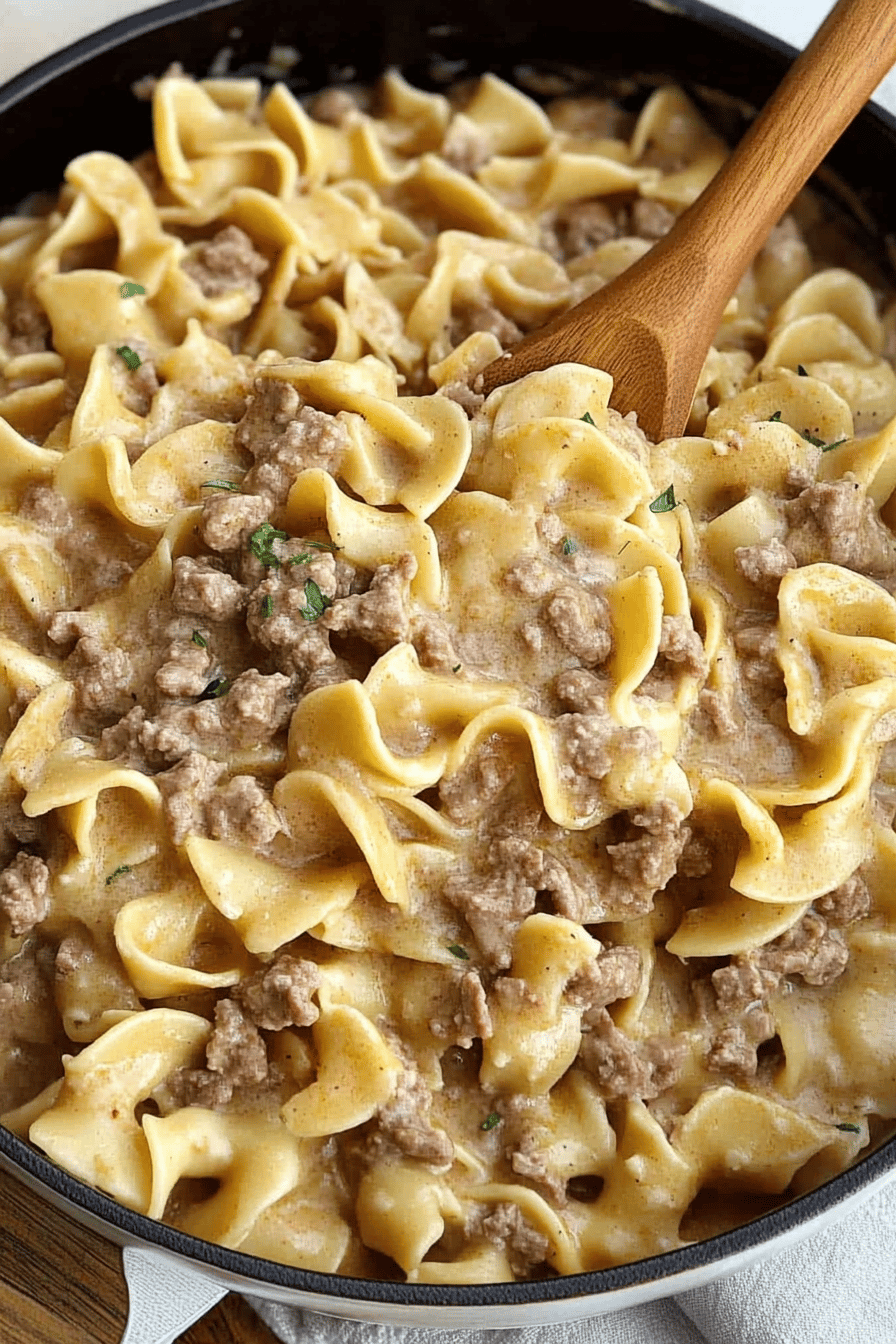 Ground Beef Stroganoff Recipe