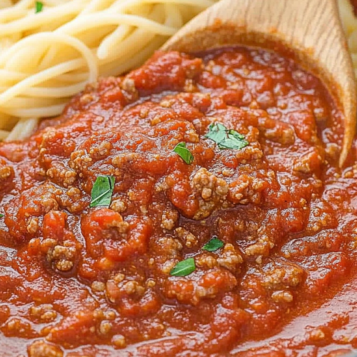 Homemade Spaghetti Meat Sauce