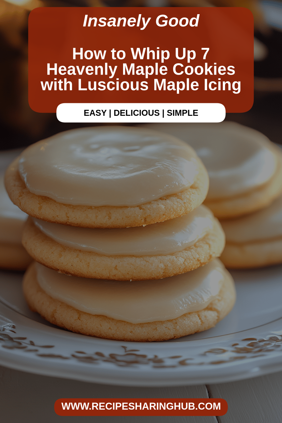 Maple Cookies Recipe final dish beautifully presented and ready to serve