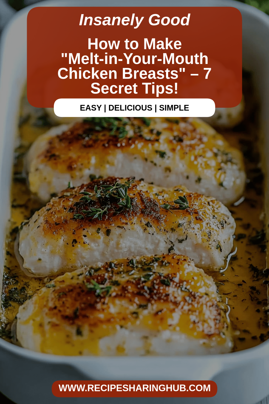 Melt-in-Your-Mouth Chicken Breasts final dish beautifully presented and ready to serve