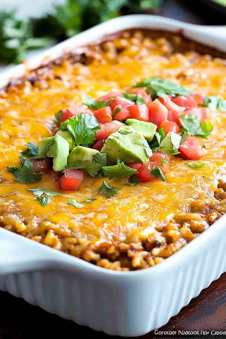 Mexican Chicken Rice Casserole