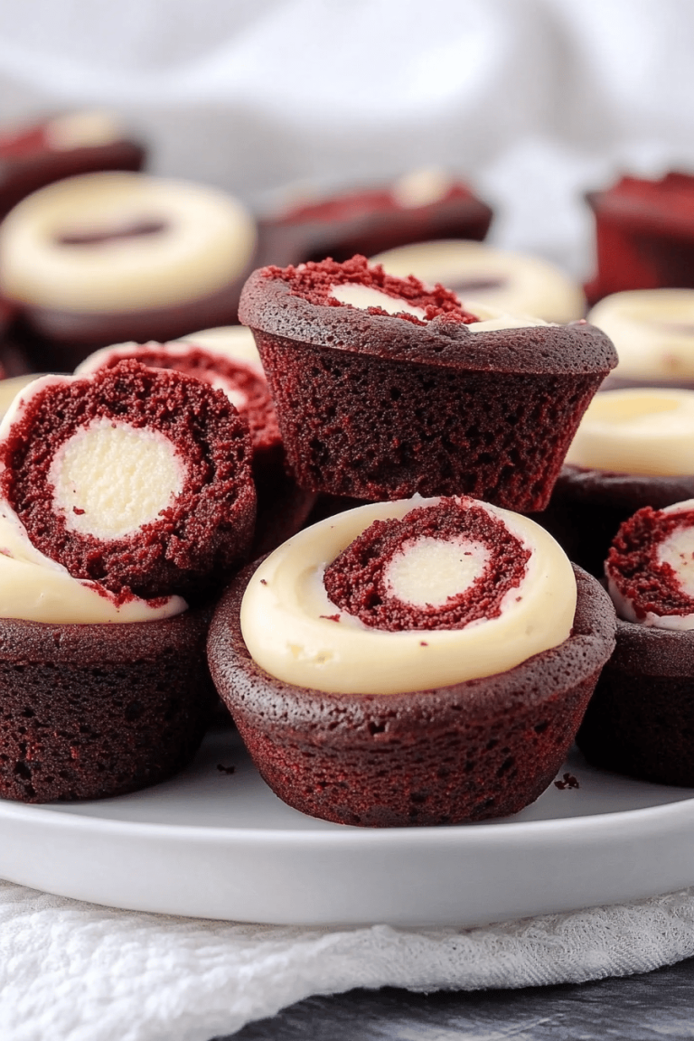 Mini Red Velvet Cheesecakes