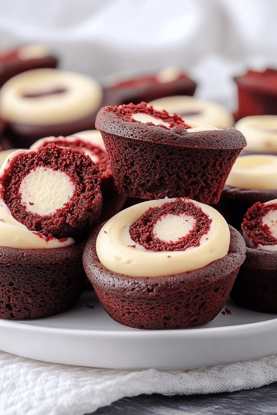 Mini Red Velvet Cheesecakes