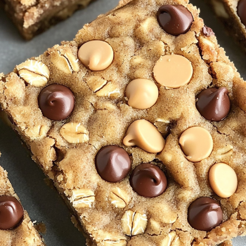 Oatmeal Chocolate Chip Peanut Butter Bars