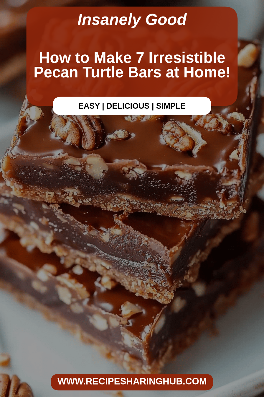 Pecan Turtle Bars final dish beautifully presented and ready to serve