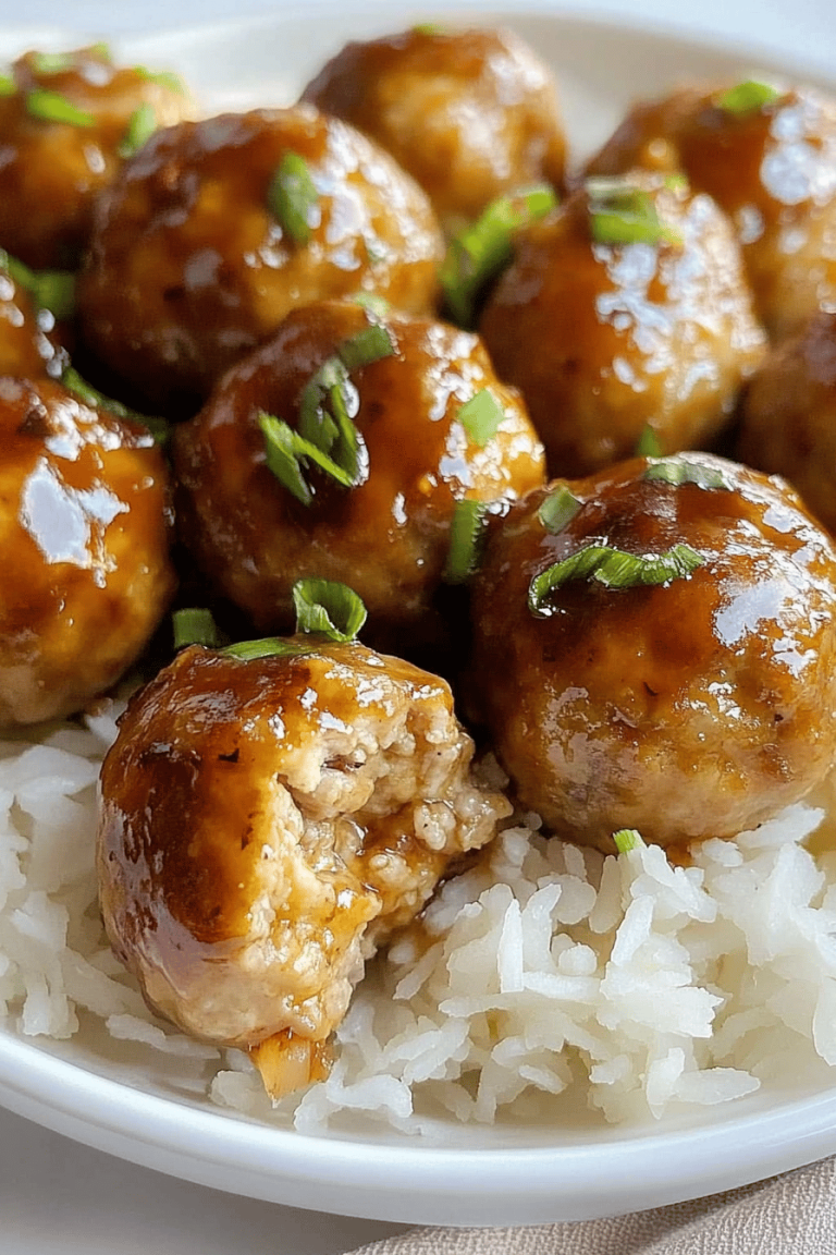 Pineapple Teriyaki Chicken Meatballs