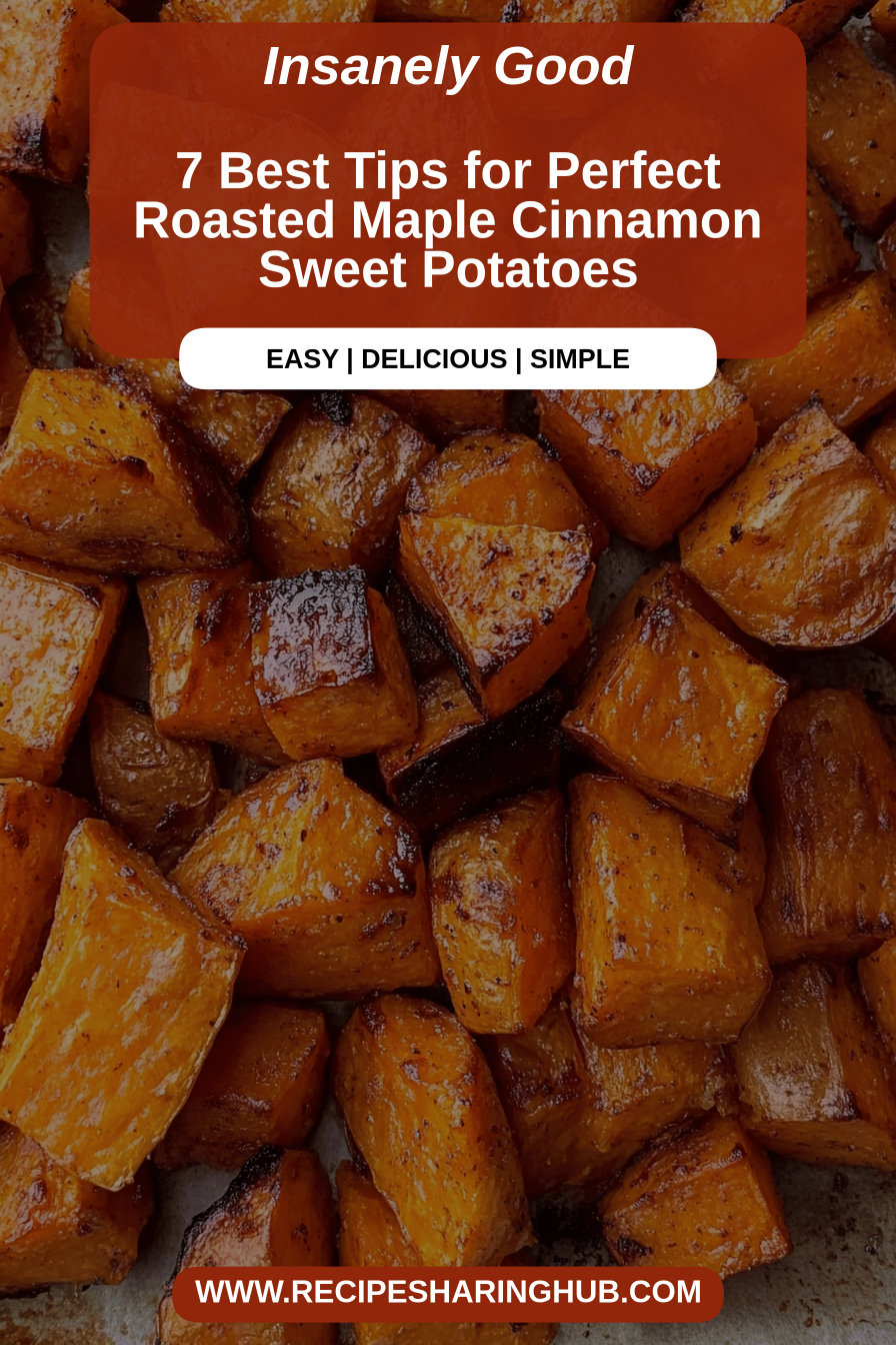 Roasted Sweet Potatoes final dish beautifully presented and ready to serve