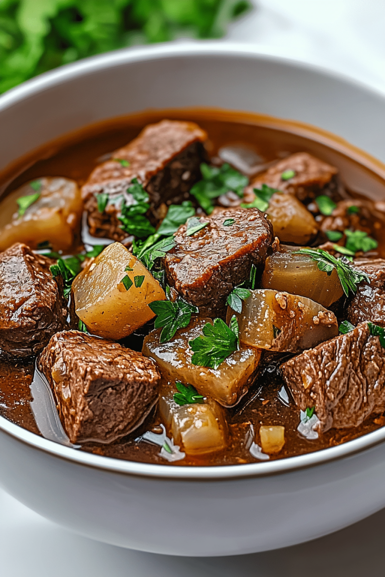 Slow Cooker Steak Soup