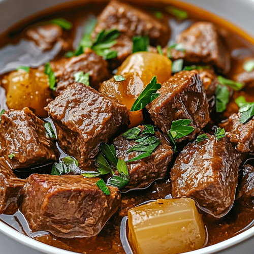 Slow Cooker Steak Soup