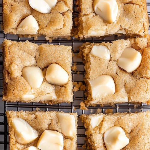 White Chocolate Macadamia Cookie Bars