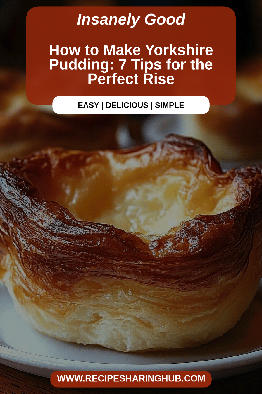 Yorkshire Pudding Recipe final dish beautifully presented and ready to serve