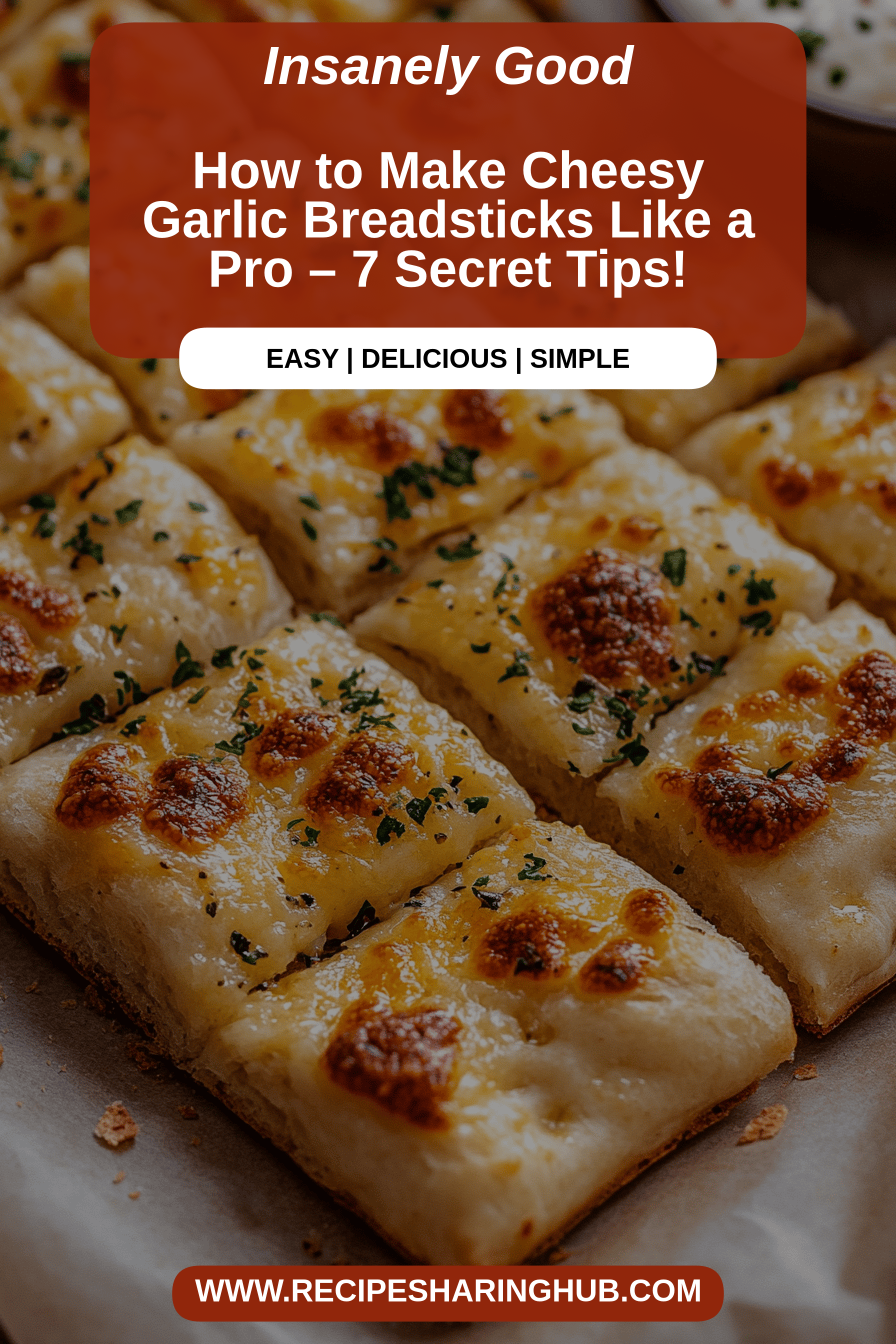 cheesy garlic breadsticks final dish beautifully presented and ready to serve