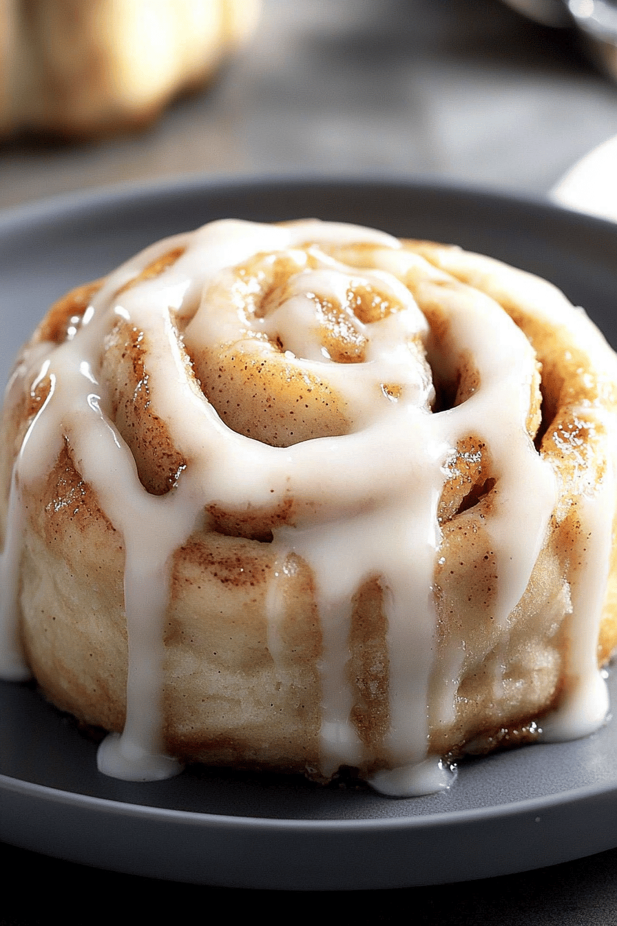 gluten-free cinnamon rolls slice on plate showing perfect texture and swirl pattern