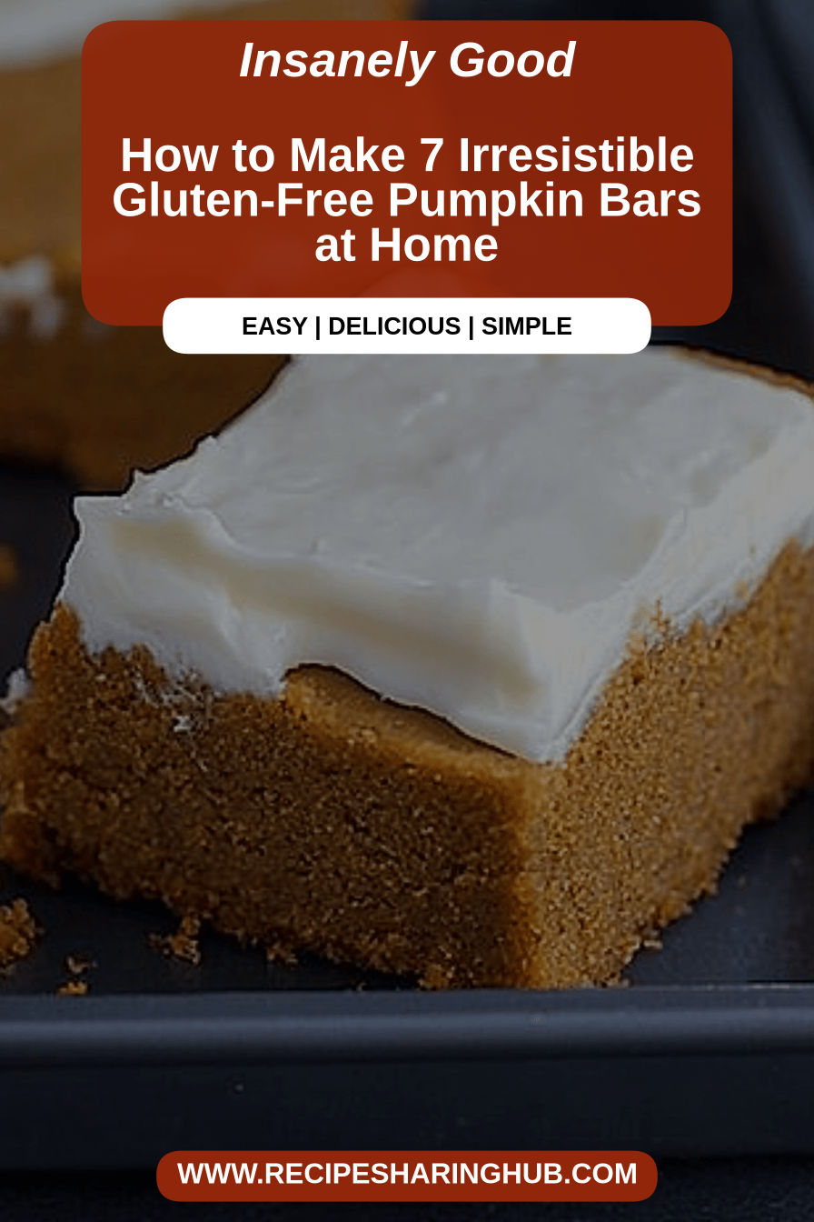 gluten-free pumpkin bars final dish beautifully presented and ready to serve