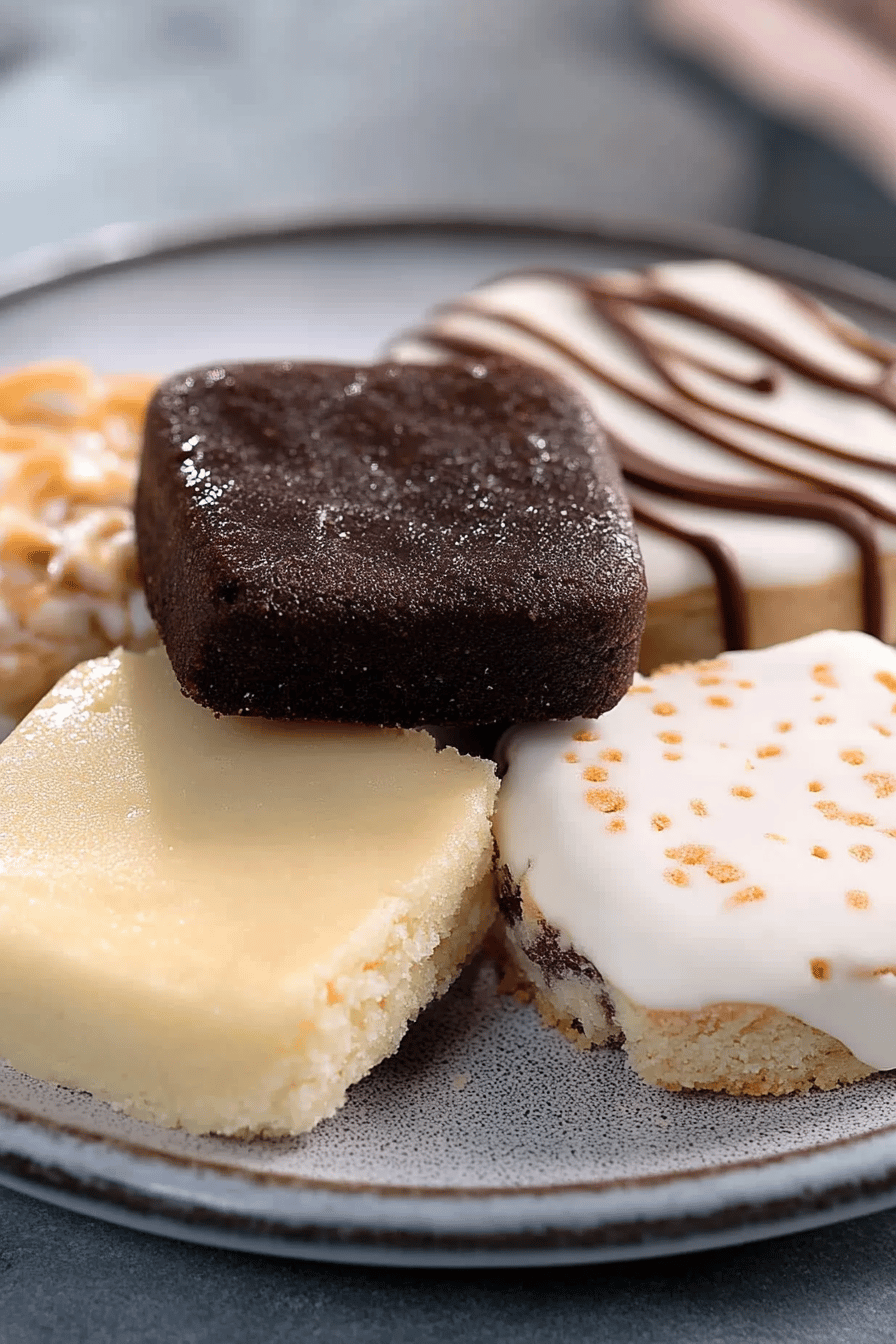 gluten-free shortbread cookies ingredients organized and measured on kitchen counter
