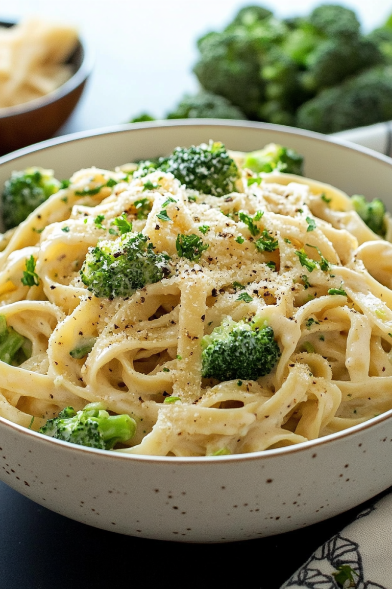 Broccoli Fettuccine Alfredo