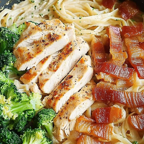 Broccoli chicken pasta