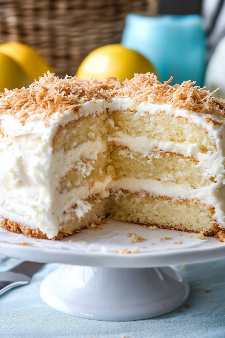 Coconut lemon cake