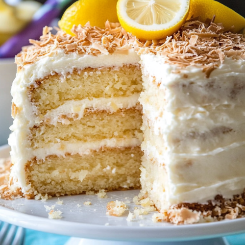 Coconut lemon cake