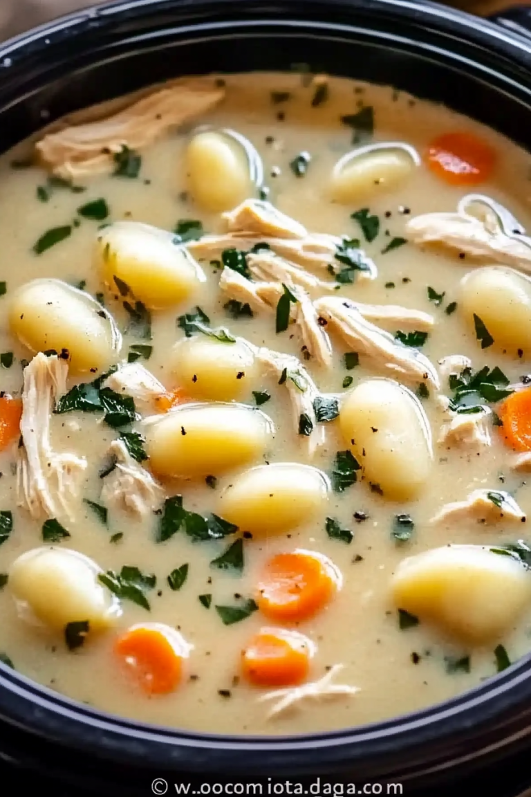 Crockpot Chicken Gnocchi Soup