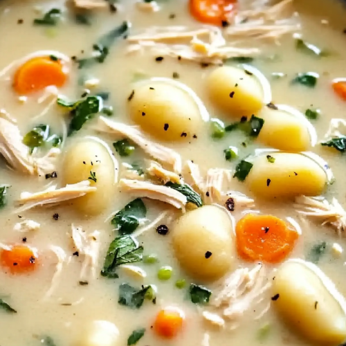 Crockpot Chicken Gnocchi Soup