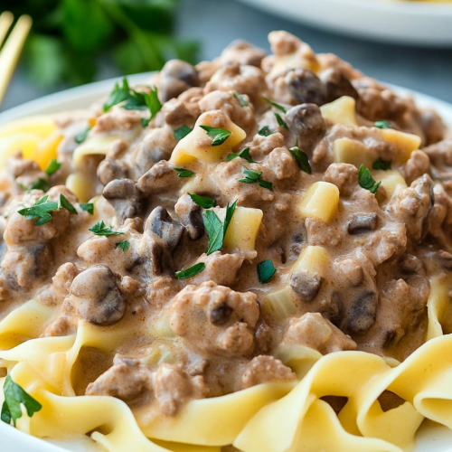 Ground Beef Stroganoff