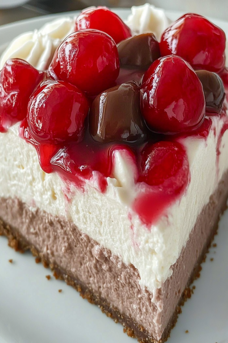 No-Bake Black Forest Cheesecake