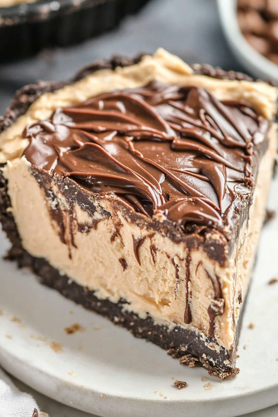 No-Bake Peanut Butter Fudge Pie