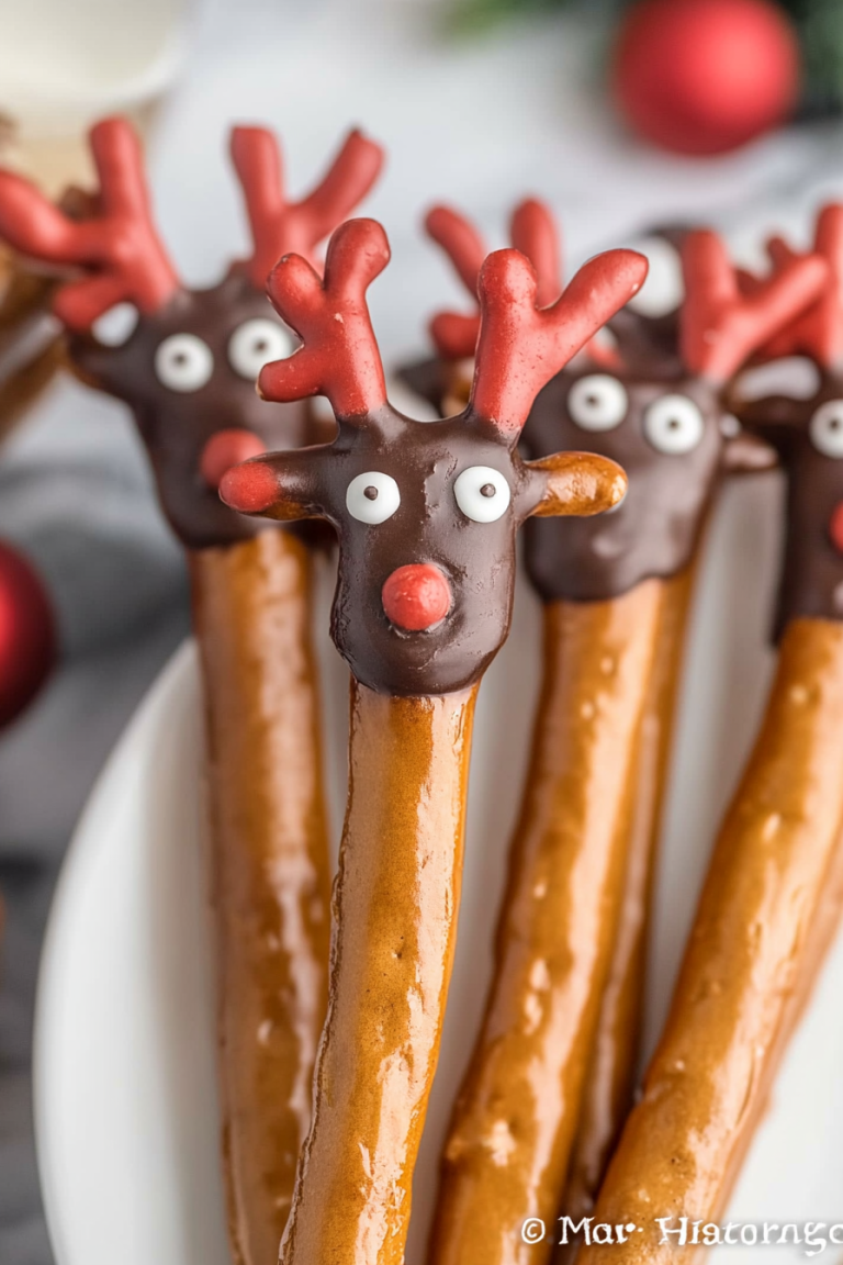 Reindeer Pretzel Rods