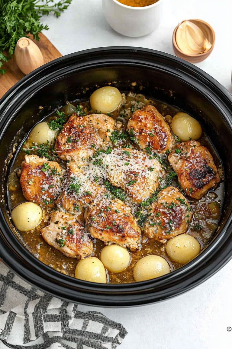 Slow Cooker Garlic Parmesan Chicken