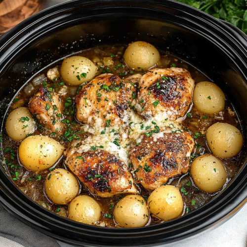 Slow Cooker Garlic Parmesan Chicken