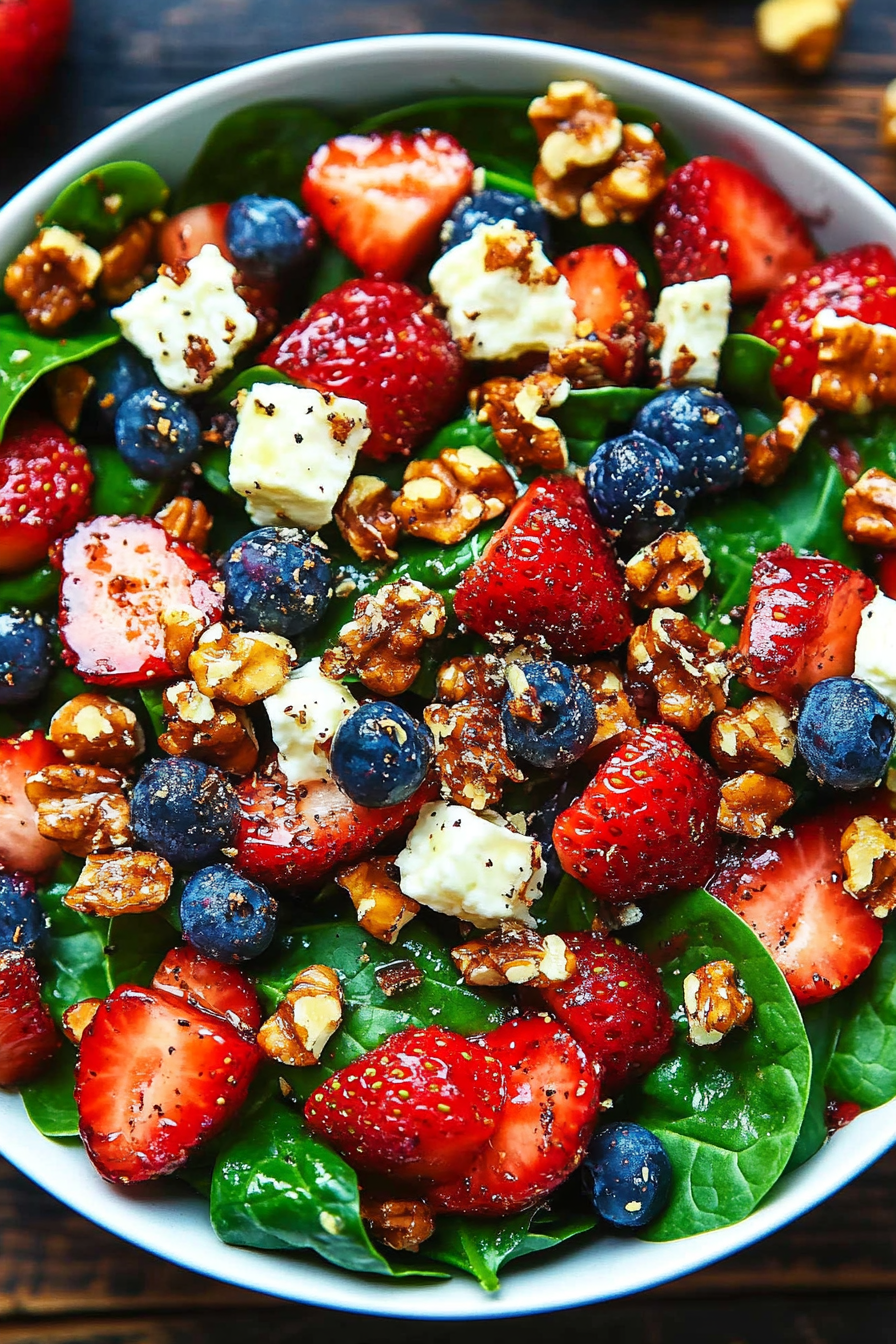 Strawberry Spinach Salad