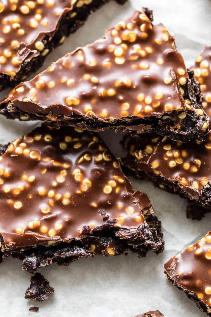 chocolate quinoa crisps