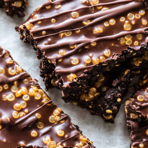 chocolate quinoa crisps
