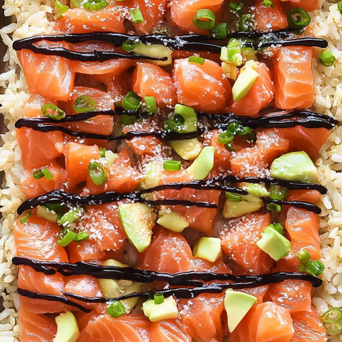 crispy rice salmon