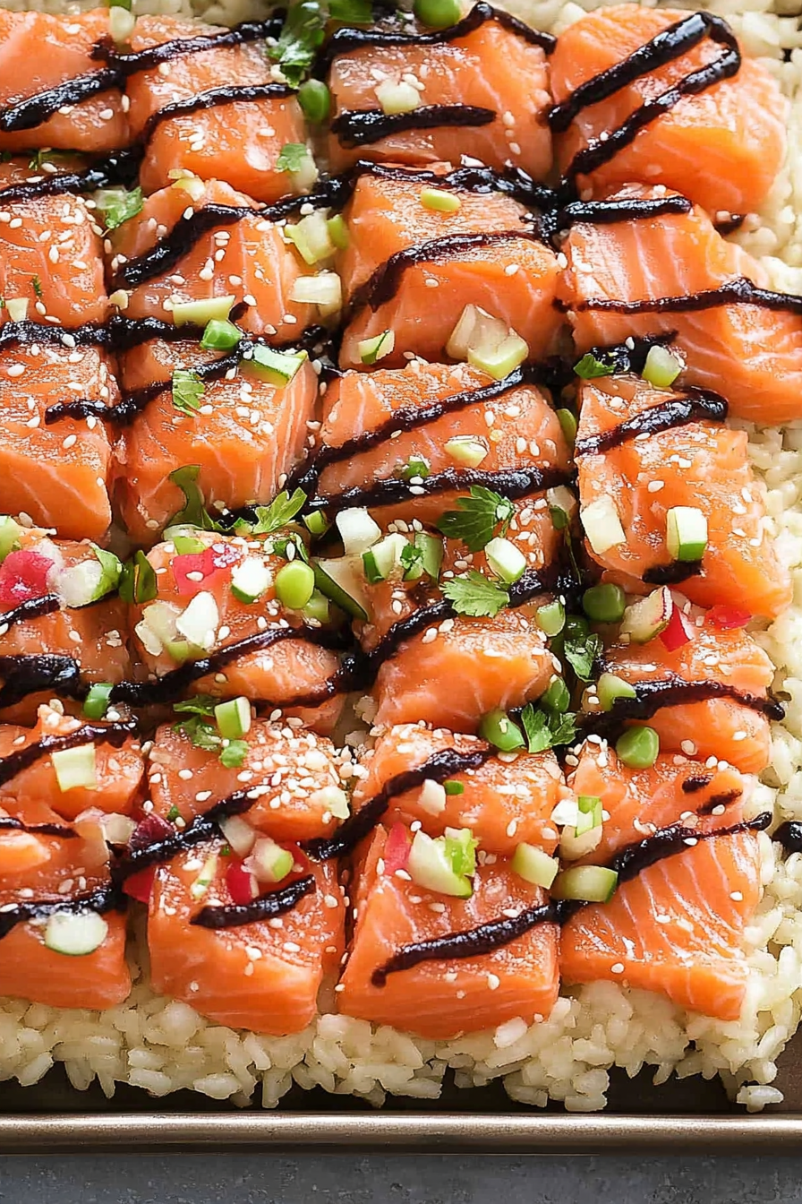 crispy rice salmon