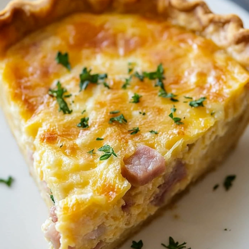 ham cheddar quiche