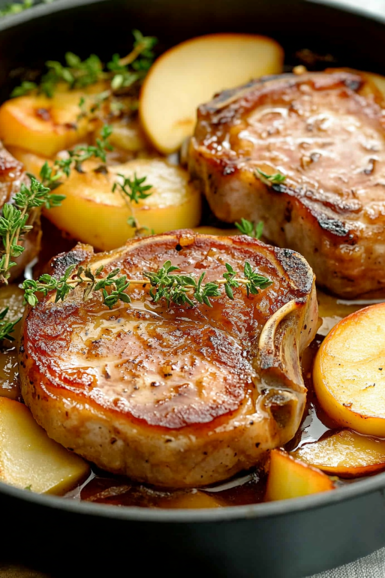 pork chops with apples