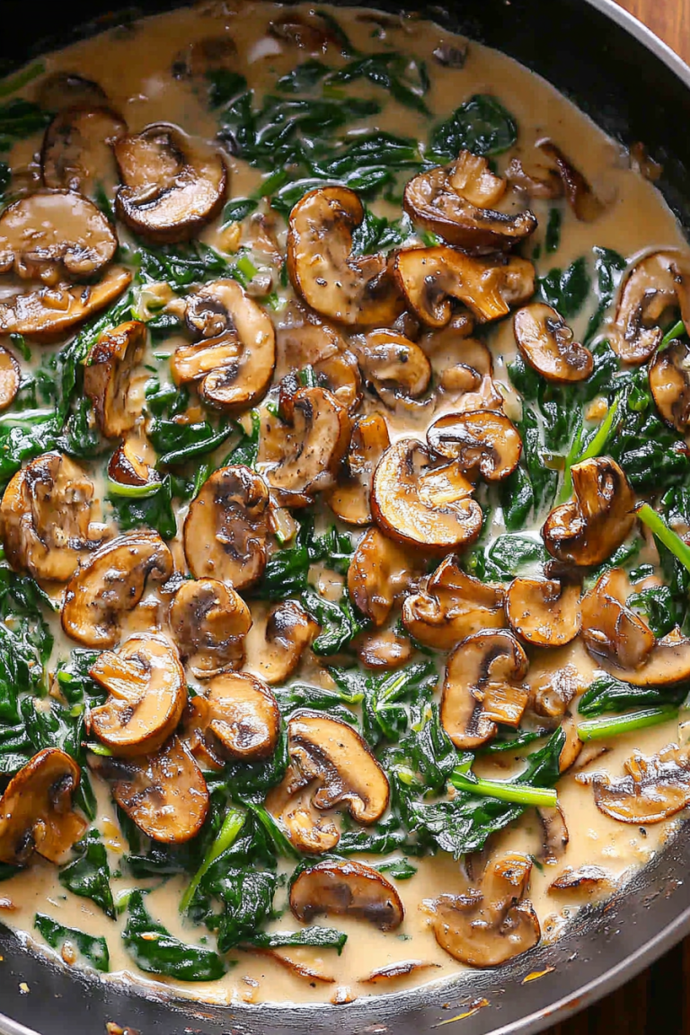 sauteed spinach mushrooms