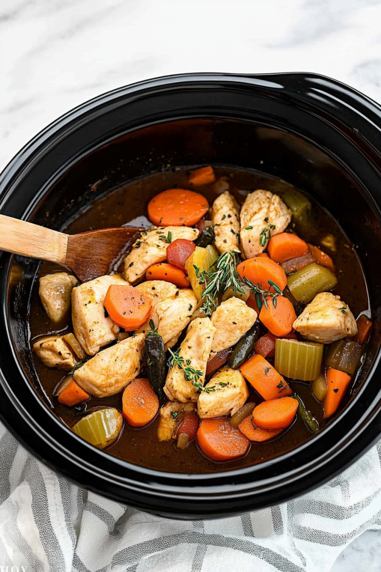 slow cooker chicken vegetables