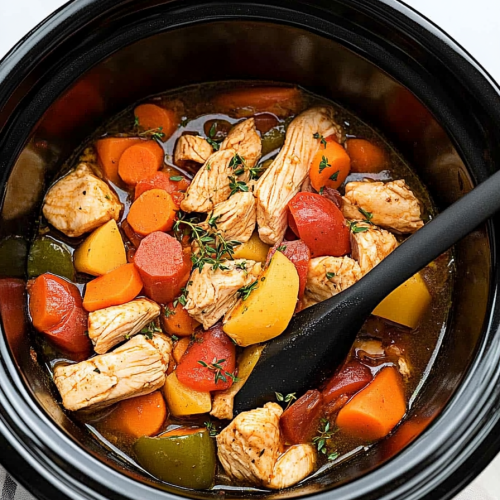 slow cooker chicken vegetables