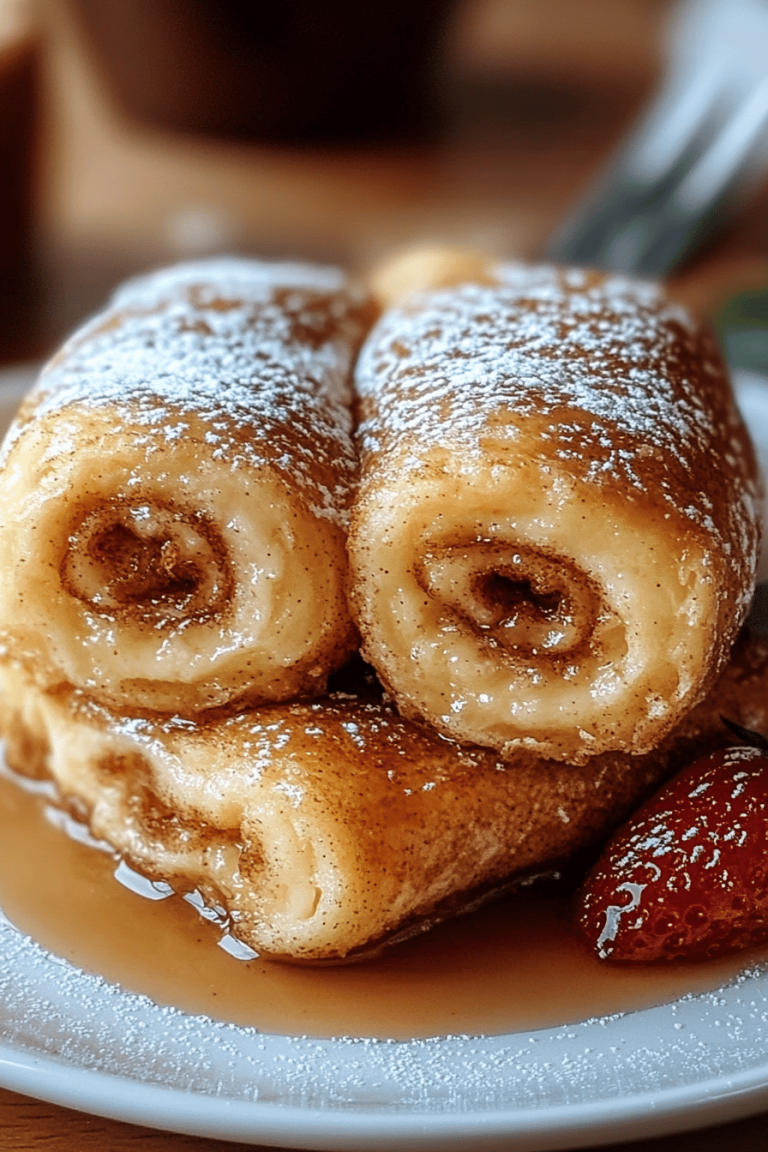 Cinnamon Roll French Toast Roll-Ups