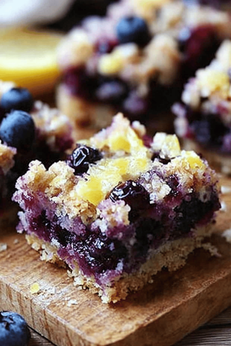 lemon blueberry bars