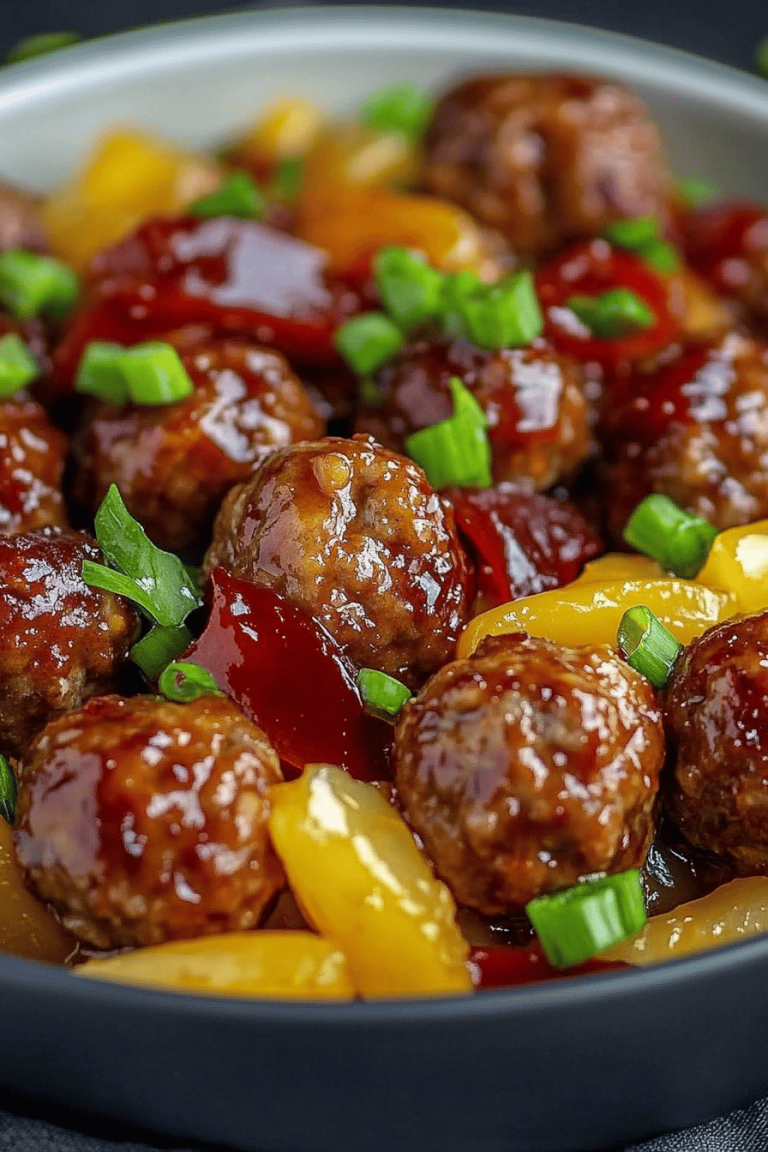 sweet and sour meatballs